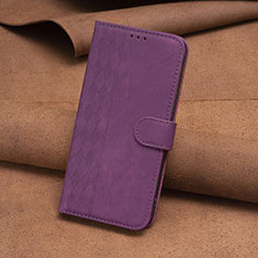 Custodia Portafoglio In Pelle Cover con Supporto B01F per Nokia C22 Viola