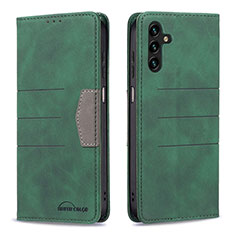 Custodia Portafoglio In Pelle Cover con Supporto B01F per Samsung Galaxy A13 5G Verde