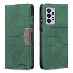 Custodia Portafoglio In Pelle Cover con Supporto B01F per Samsung Galaxy A33 5G Verde