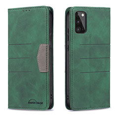 Custodia Portafoglio In Pelle Cover con Supporto B01F per Samsung Galaxy A41 Verde