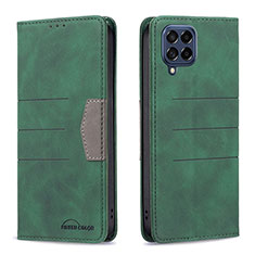 Custodia Portafoglio In Pelle Cover con Supporto B01F per Samsung Galaxy M53 5G Verde