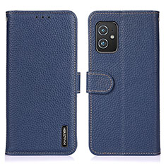 Custodia Portafoglio In Pelle Cover con Supporto B01H per Asus Zenfone 8 ZS590KS Blu