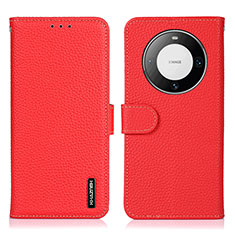 Custodia Portafoglio In Pelle Cover con Supporto B01H per Huawei Mate 60 Pro+ Plus Rosso