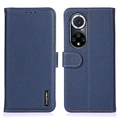 Custodia Portafoglio In Pelle Cover con Supporto B01H per Huawei Nova 9 Blu