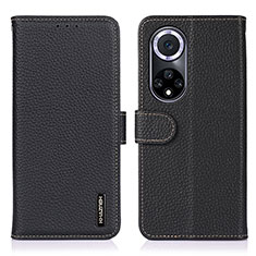 Custodia Portafoglio In Pelle Cover con Supporto B01H per Huawei Nova 9 Nero