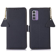 Custodia Portafoglio In Pelle Cover con Supporto B01H per Nokia G42 5G Blu