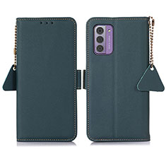 Custodia Portafoglio In Pelle Cover con Supporto B01H per Nokia G42 5G Verde