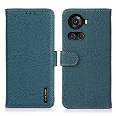 Custodia Portafoglio In Pelle Cover con Supporto B01H per OnePlus 10R 5G Verde