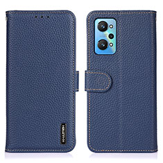 Custodia Portafoglio In Pelle Cover con Supporto B01H per Realme GT Neo 3T 5G Blu