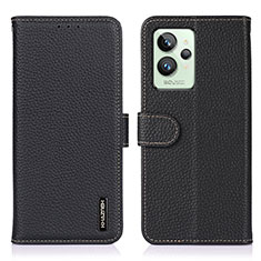 Custodia Portafoglio In Pelle Cover con Supporto B01H per Realme GT2 Pro 5G Nero