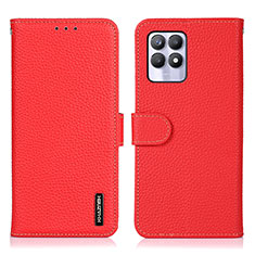 Custodia Portafoglio In Pelle Cover con Supporto B01H per Realme Narzo 50 4G Rosso