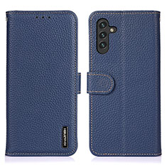 Custodia Portafoglio In Pelle Cover con Supporto B01H per Samsung Galaxy A04s Blu