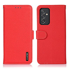 Custodia Portafoglio In Pelle Cover con Supporto B01H per Samsung Galaxy A15 4G Rosso