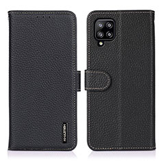 Custodia Portafoglio In Pelle Cover con Supporto B01H per Samsung Galaxy A22 4G Nero