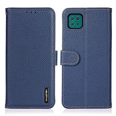 Custodia Portafoglio In Pelle Cover con Supporto B01H per Samsung Galaxy A22s 5G Blu