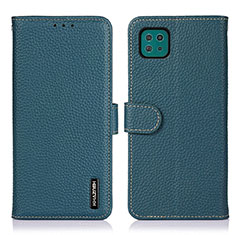 Custodia Portafoglio In Pelle Cover con Supporto B01H per Samsung Galaxy A22s 5G Verde