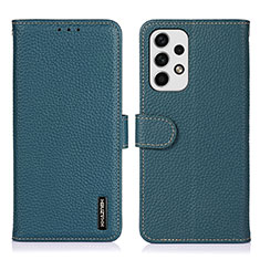 Custodia Portafoglio In Pelle Cover con Supporto B01H per Samsung Galaxy A23 4G Verde