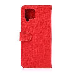 Custodia Portafoglio In Pelle Cover con Supporto B01H per Samsung Galaxy A42 5G Rosso