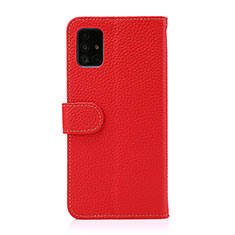 Custodia Portafoglio In Pelle Cover con Supporto B01H per Samsung Galaxy M40S Rosso