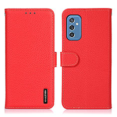 Custodia Portafoglio In Pelle Cover con Supporto B01H per Samsung Galaxy M52 5G Rosso