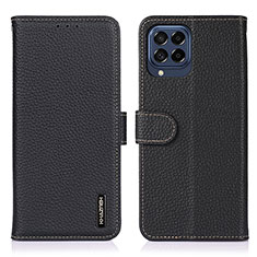 Custodia Portafoglio In Pelle Cover con Supporto B01H per Samsung Galaxy M53 5G Nero