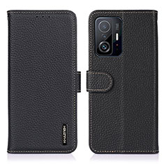 Custodia Portafoglio In Pelle Cover con Supporto B01H per Xiaomi Mi 11T 5G Nero