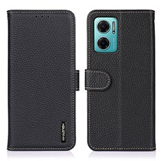 Custodia Portafoglio In Pelle Cover con Supporto B01H per Xiaomi Redmi 10 5G Nero