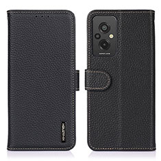 Custodia Portafoglio In Pelle Cover con Supporto B01H per Xiaomi Redmi 11 Prime 4G Nero