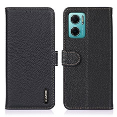 Custodia Portafoglio In Pelle Cover con Supporto B01H per Xiaomi Redmi 11 Prime 5G Nero