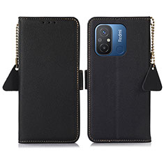 Custodia Portafoglio In Pelle Cover con Supporto B01H per Xiaomi Redmi 11A 4G Nero