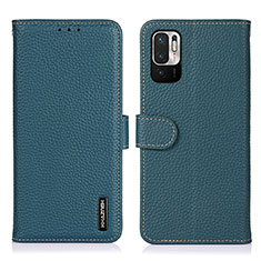 Custodia Portafoglio In Pelle Cover con Supporto B01H per Xiaomi Redmi Note 10 JE 5G Verde