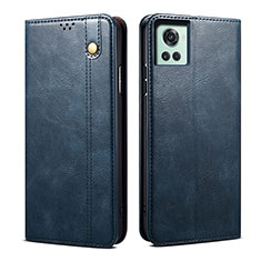 Custodia Portafoglio In Pelle Cover con Supporto B01S per OnePlus 10R 5G Blu