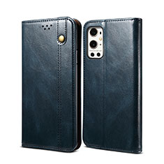 Custodia Portafoglio In Pelle Cover con Supporto B01S per OnePlus 9 Pro 5G Blu