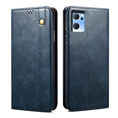 Custodia Portafoglio In Pelle Cover con Supporto B01S per OnePlus Nord CE 2 5G Blu