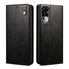 Custodia Portafoglio In Pelle Cover con Supporto B01S per Oppo Reno10 Pro+ Plus 5G Nero