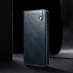 Custodia Portafoglio In Pelle Cover con Supporto B01S per Samsung Galaxy A82 5G Blu
