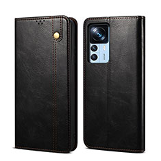 Custodia Portafoglio In Pelle Cover con Supporto B01S per Xiaomi Mi 12T 5G Nero