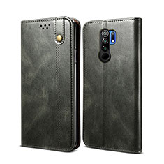 Custodia Portafoglio In Pelle Cover con Supporto B01S per Xiaomi Redmi 9 Verde