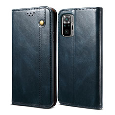 Custodia Portafoglio In Pelle Cover con Supporto B01S per Xiaomi Redmi Note 11 SE India 4G Blu