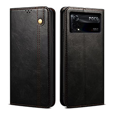 Custodia Portafoglio In Pelle Cover con Supporto B01S per Xiaomi Redmi Note 11E Pro 5G Nero