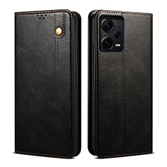 Custodia Portafoglio In Pelle Cover con Supporto B01S per Xiaomi Redmi Note 12 Explorer Nero