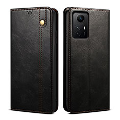 Custodia Portafoglio In Pelle Cover con Supporto B01S per Xiaomi Redmi Note 12S Nero