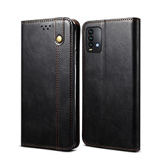 Custodia Portafoglio In Pelle Cover con Supporto B01S per Xiaomi Redmi Note 9 4G Nero