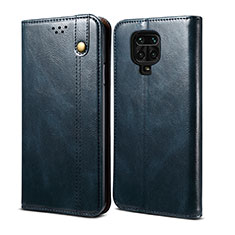 Custodia Portafoglio In Pelle Cover con Supporto B01S per Xiaomi Redmi Note 9S Blu