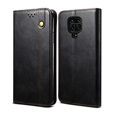 Custodia Portafoglio In Pelle Cover con Supporto B01S per Xiaomi Redmi Note 9S Nero