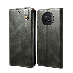 Custodia Portafoglio In Pelle Cover con Supporto B01S per Xiaomi Redmi Note 9T 5G Verde