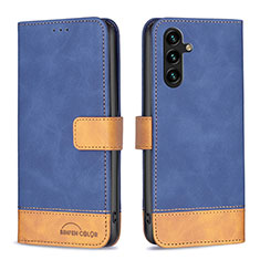 Custodia Portafoglio In Pelle Cover con Supporto B02F per Samsung Galaxy A13 5G Blu