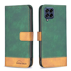 Custodia Portafoglio In Pelle Cover con Supporto B02F per Samsung Galaxy M53 5G Verde