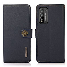 Custodia Portafoglio In Pelle Cover con Supporto B02H per Huawei Honor 10X Lite Blu