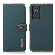 Custodia Portafoglio In Pelle Cover con Supporto B02H per Samsung Galaxy A15 4G Verde